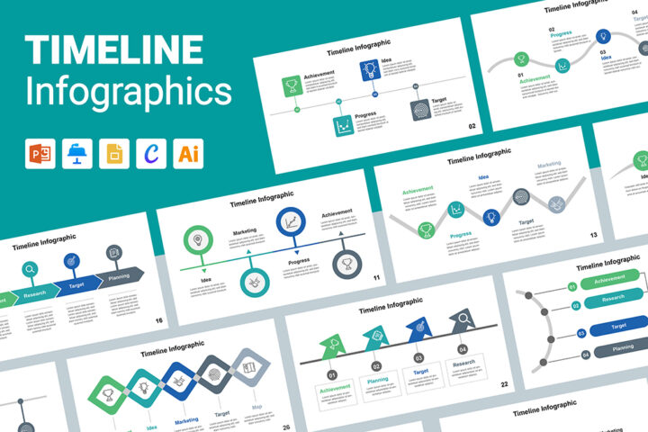 Timeline Infographics Template Mighty Slide