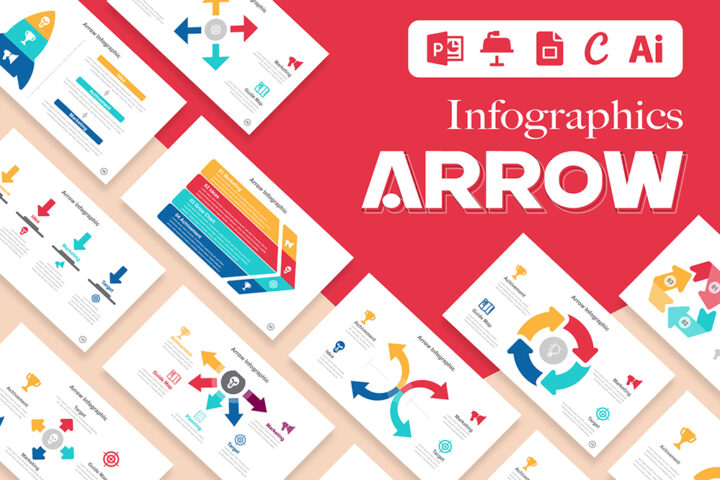 Arrow Infographics Templates Mighty Slide