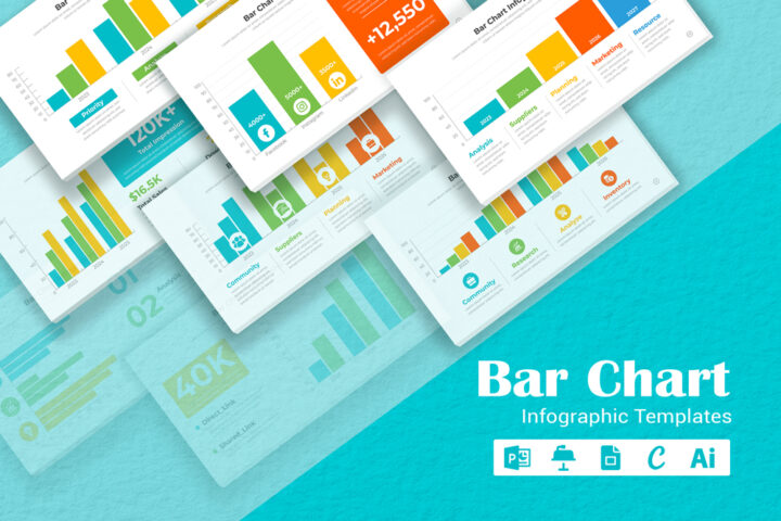 Bar Chart Infographic Template Mighty Slide