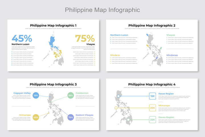 Philippine Map Infographic Template Mighty Slide