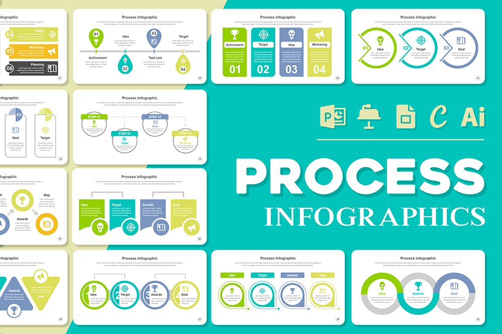 Process Infographics Template