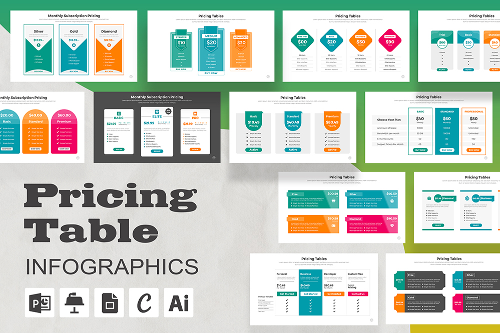Pricing Table Infographic