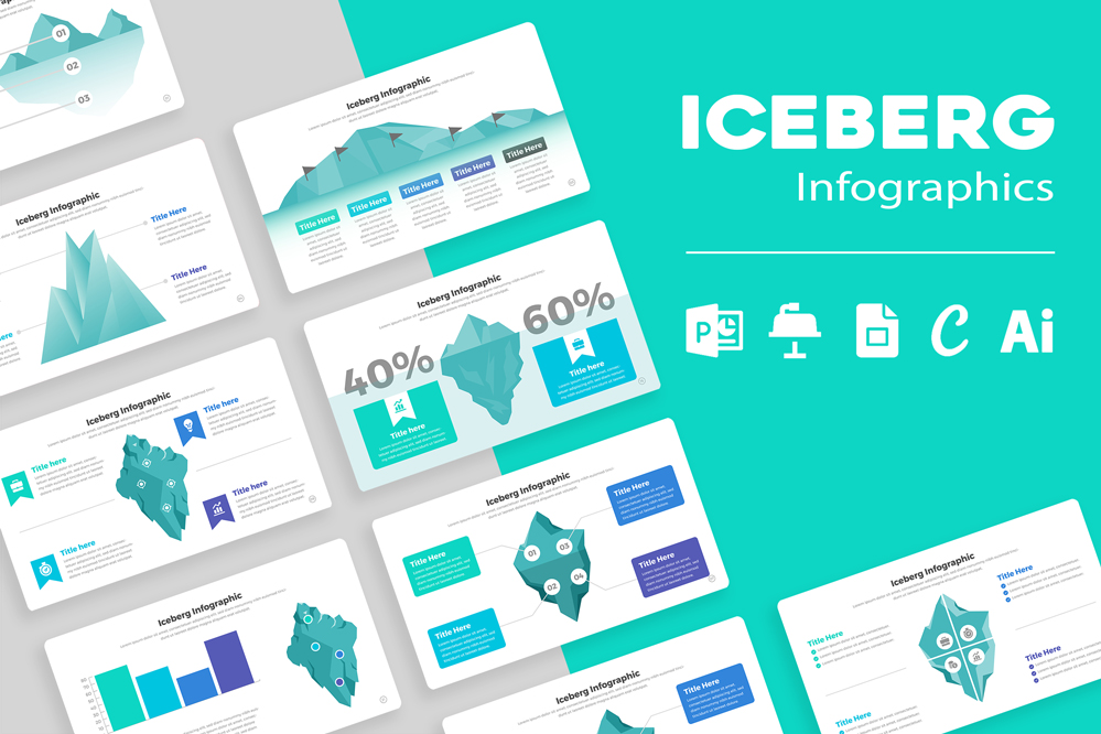 Iceberg Infographic Template