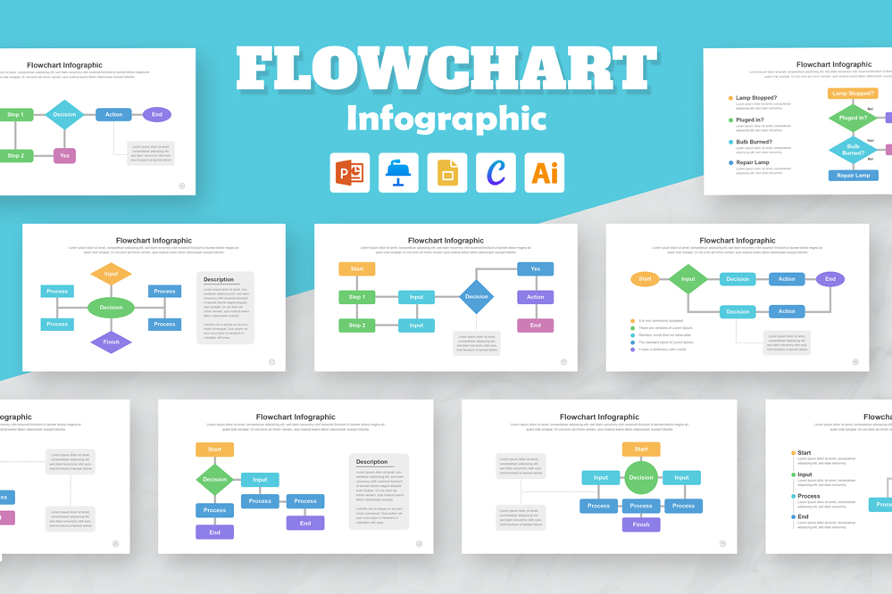 Flowchart Infographic Templates