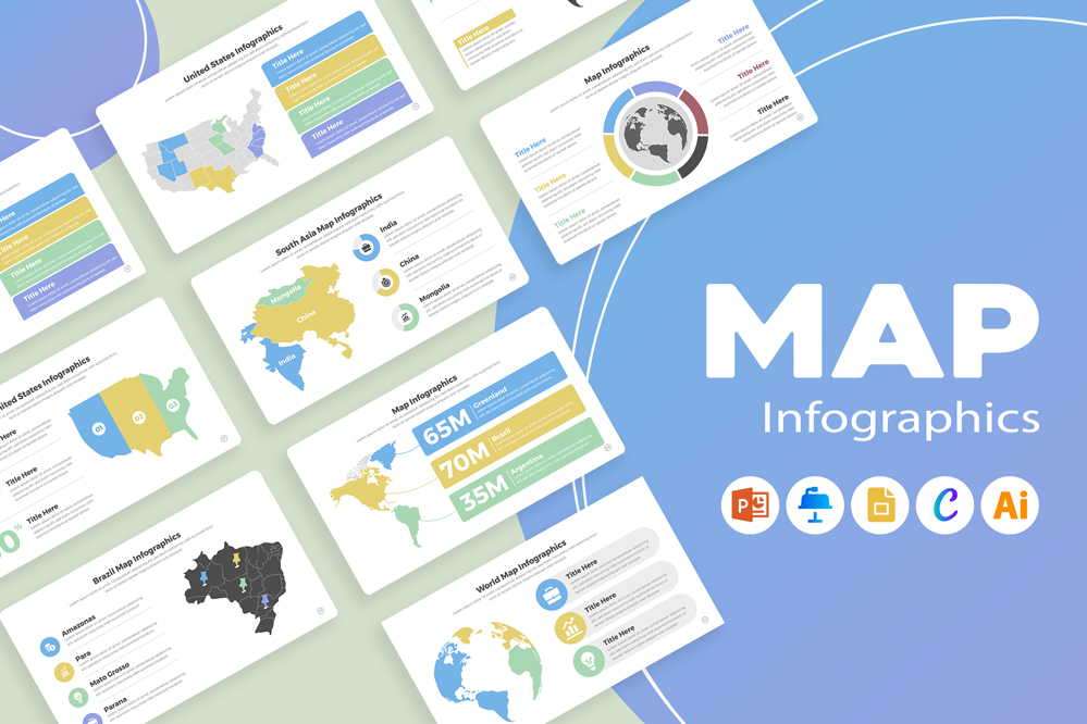 Map Infographic Template