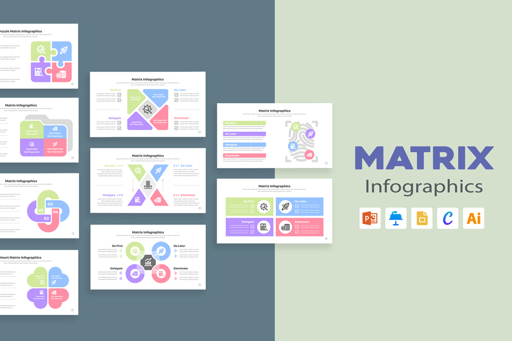 Matrix Infographic Template