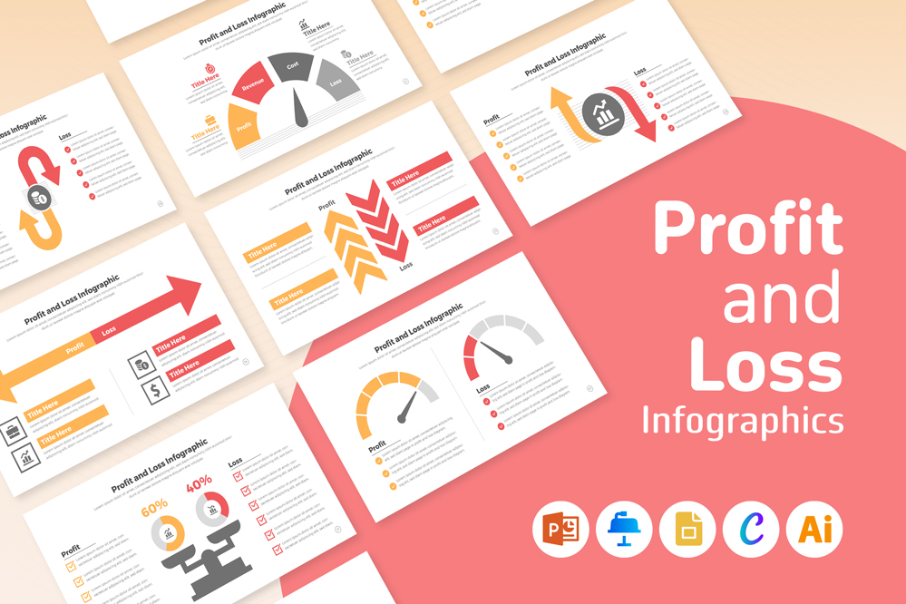 Profit and Loss Infographic Templates