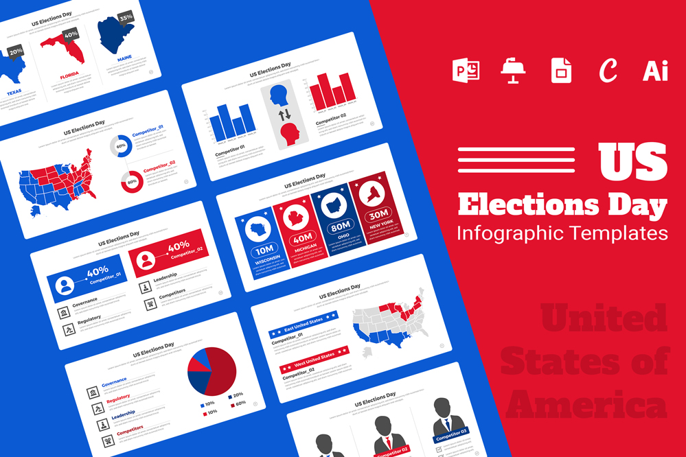 US Elections Infographic Templates