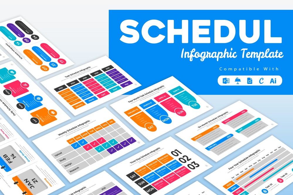 Schedule Infographic Template