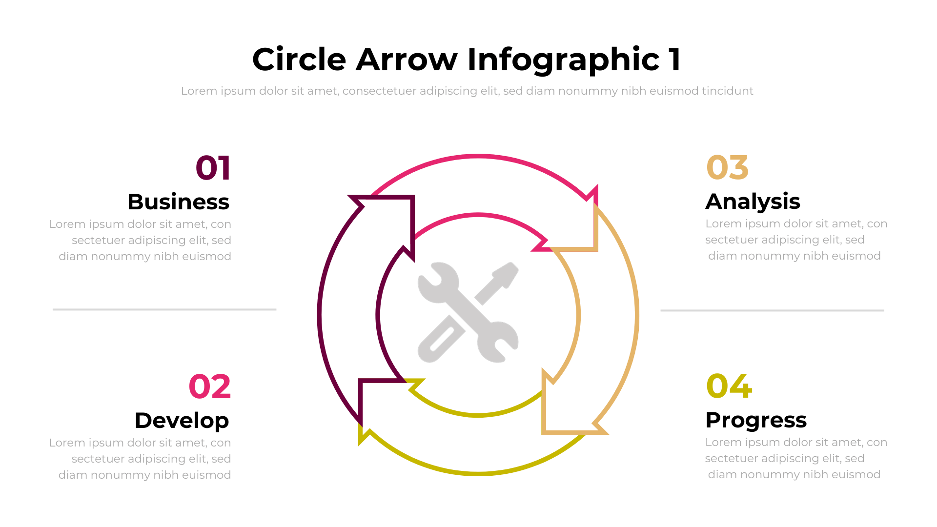 Circle Arrow Infographic Template