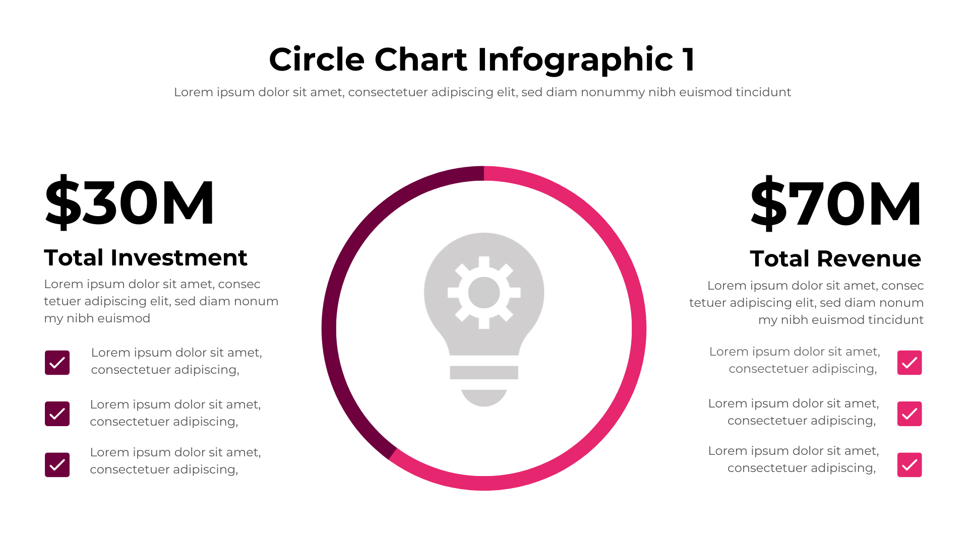 Circle Chart Infographic Template