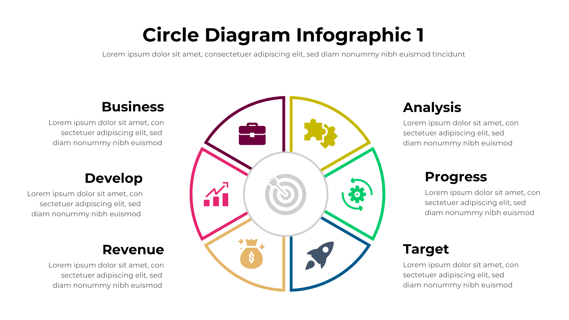 Circle Diagram Infographic Template