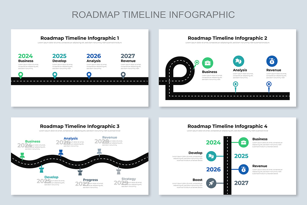 Roadmap Timeline Infographic