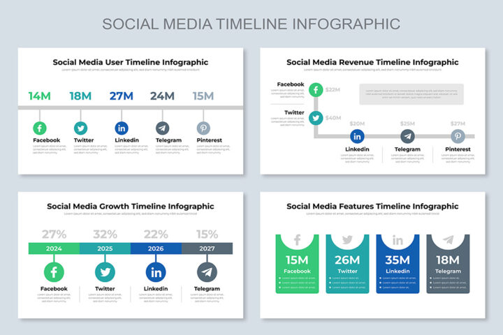 Timeline Infographics Template - Mighty Slide