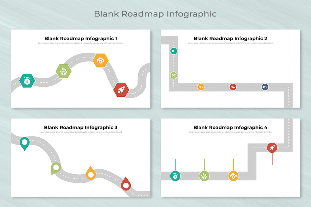 Blank Roadmap Infographic