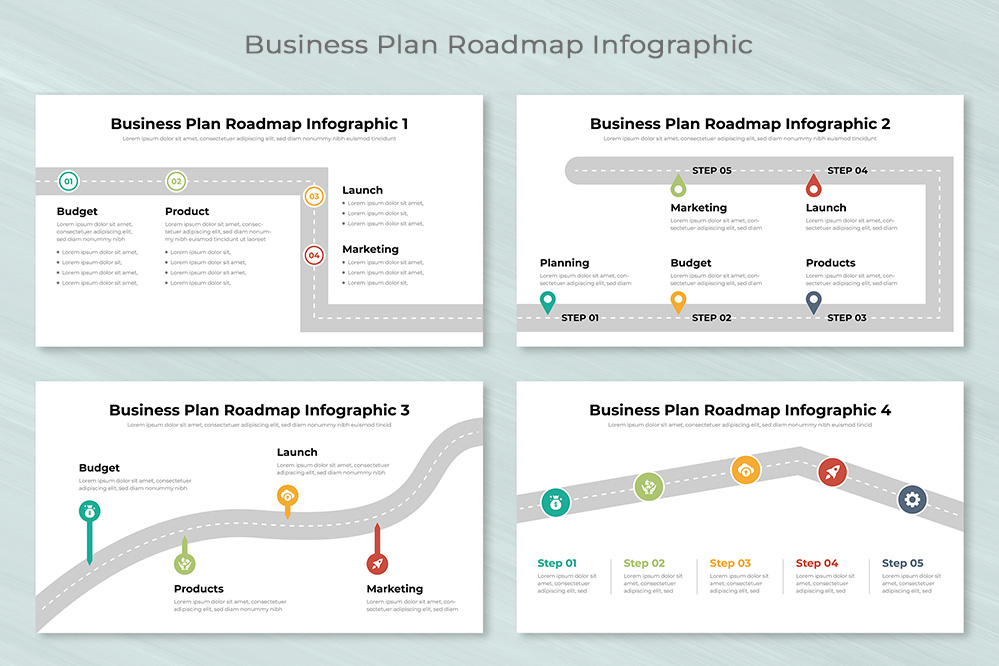 Business Plan Roadmap Infographic