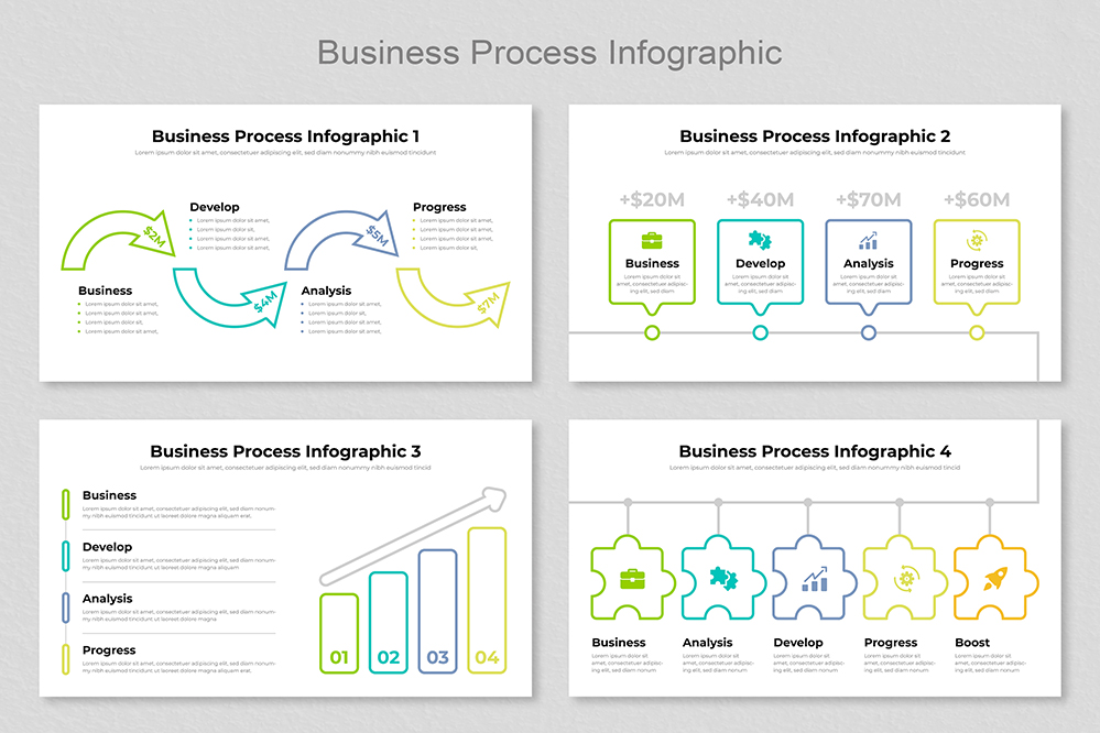 Business Process Infographic Template