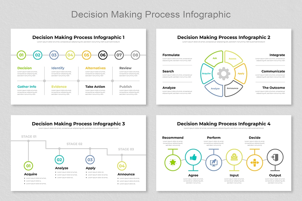 Decision Making Process Infographic