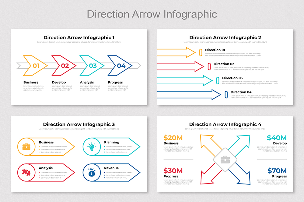 Direction Arrow Infographic