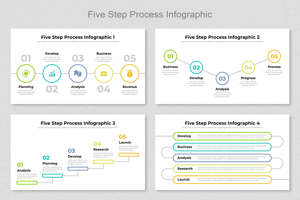 5 Step Process Infographic