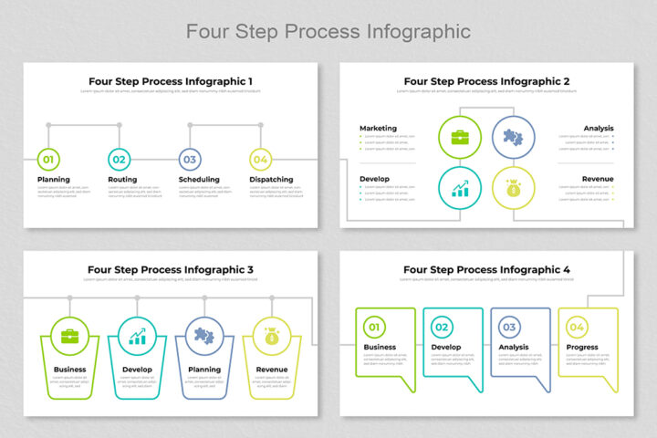 Process Infographics Template - Mighty Slide
