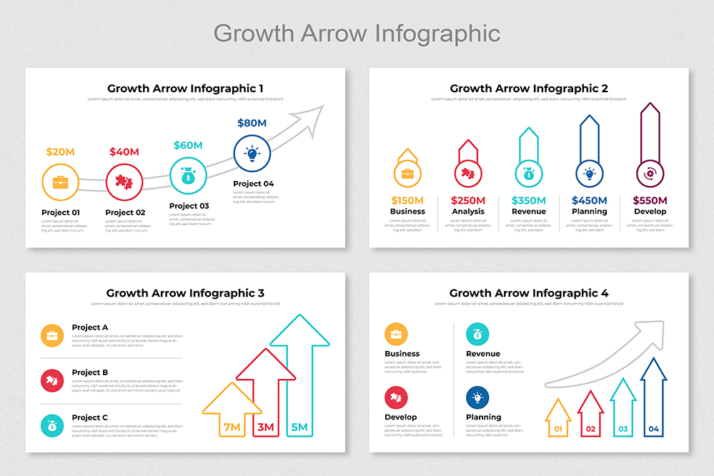 Growth Arrow Infographic