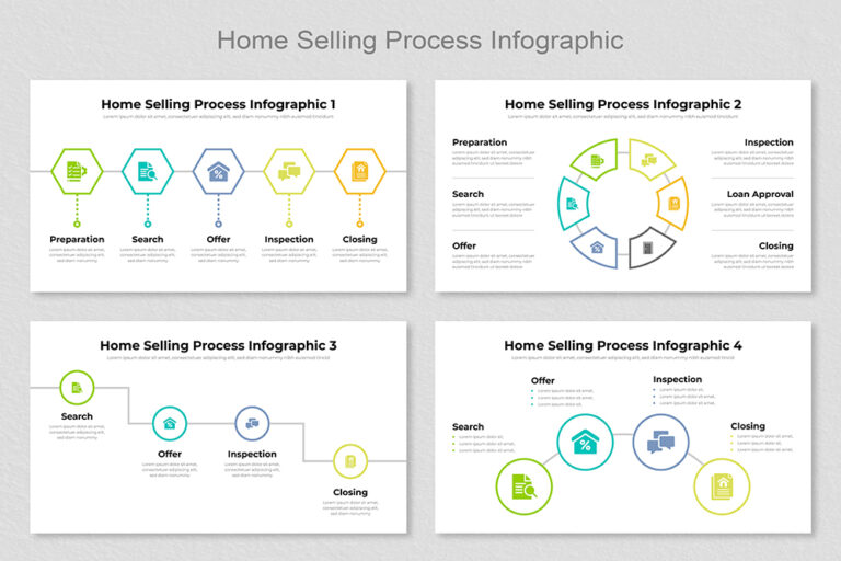 Process Infographics Template - Mighty Slide