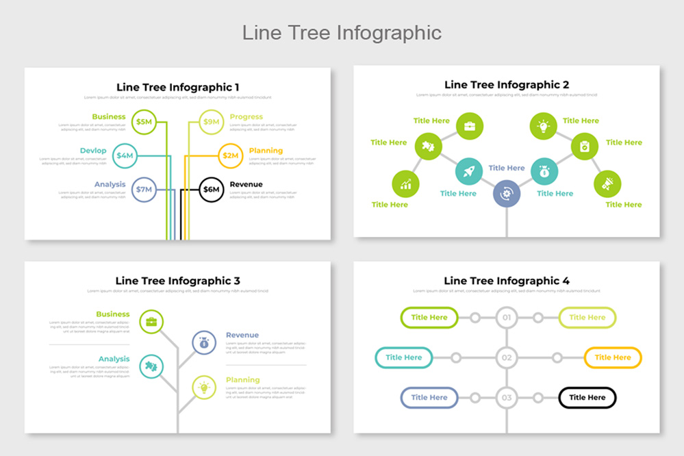 Line Tree Infographic