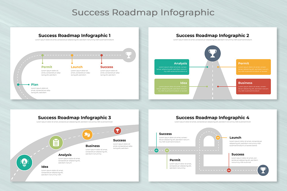 Success Roadmap Infographic