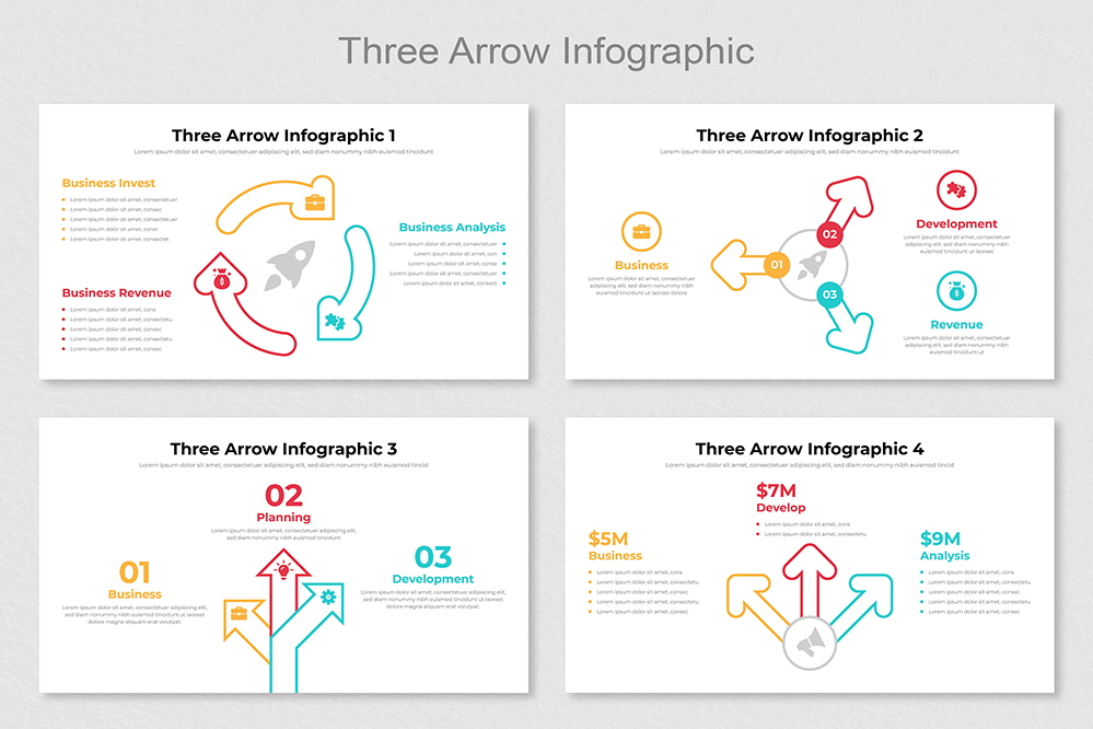 Three Arrow Infographic