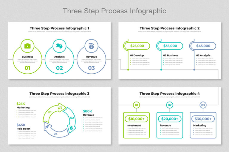 Process Infographics Template - Mighty Slide image.