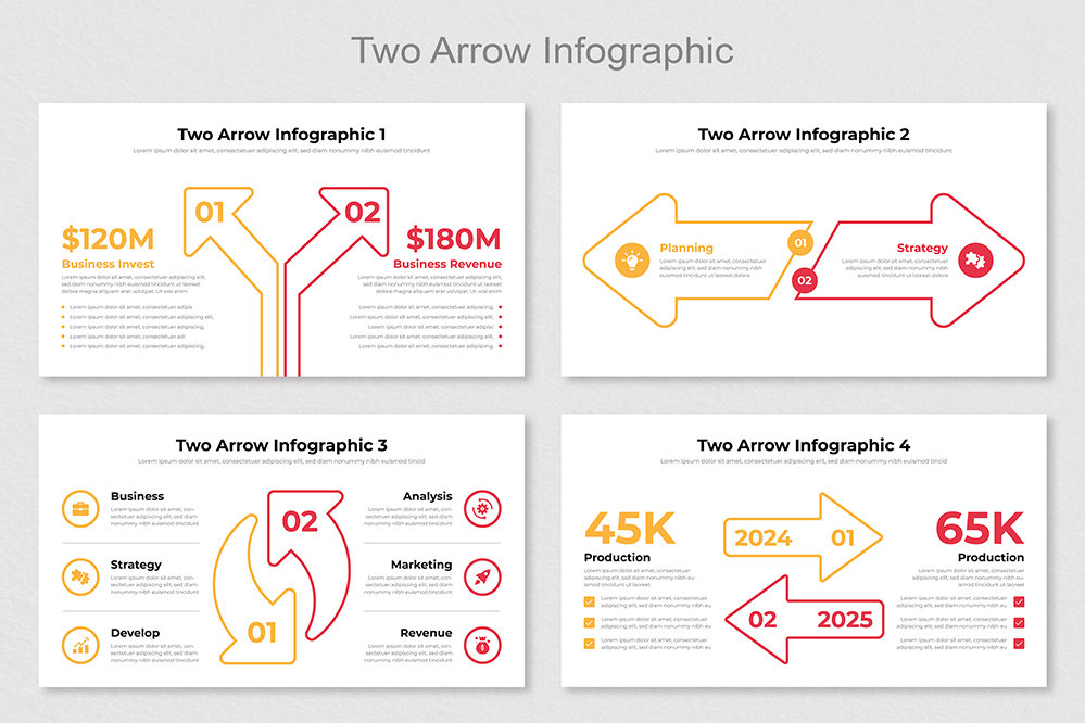 Two Arrow Infographic