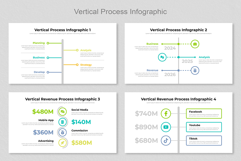 Vertical Process Infographic