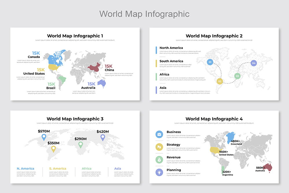 World Map Infographic