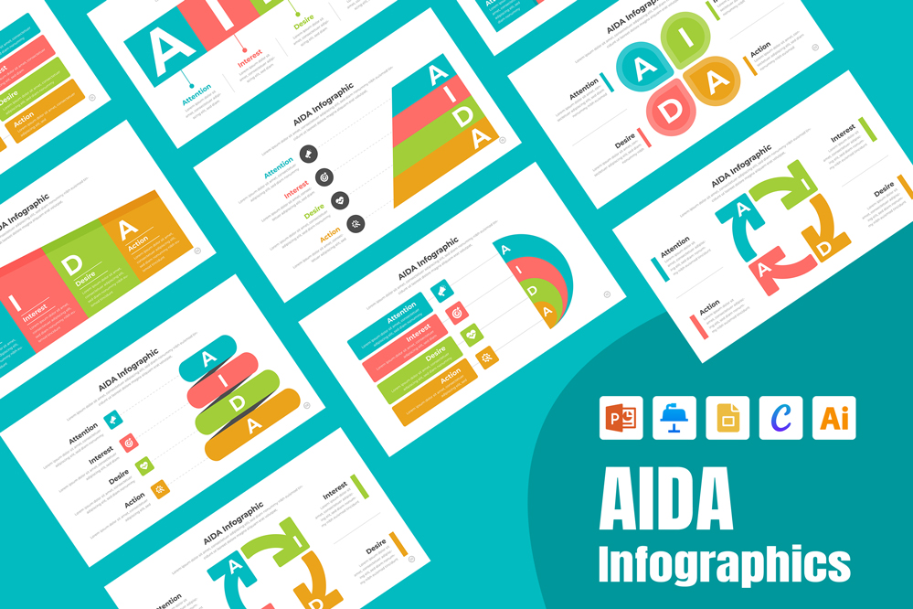 AIDA Infographic Template