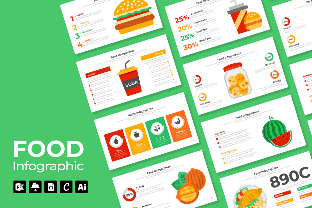 Food Infographics PowerPoint Template