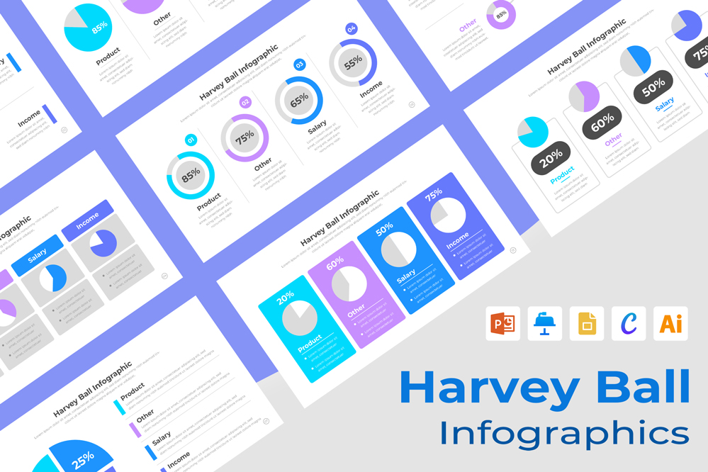 Harvey Ball Infographics Template