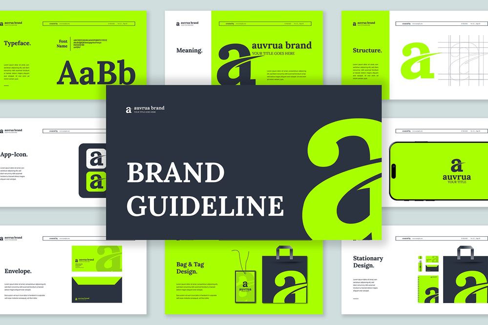 Creative Brand Guideline PowerPoint Template