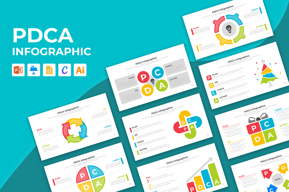 PDCA Infographics Template