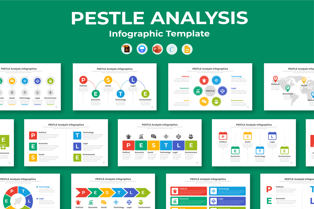 PESTLE Analysis Infographics Template