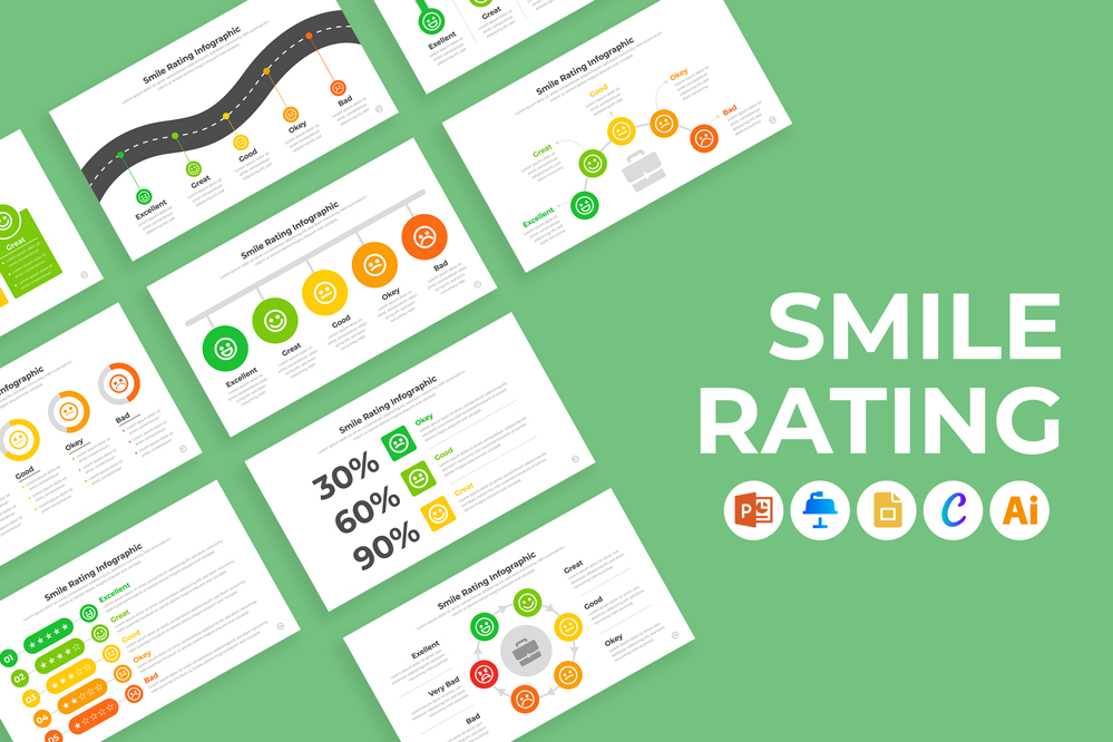 Smile Rating Infographic Template