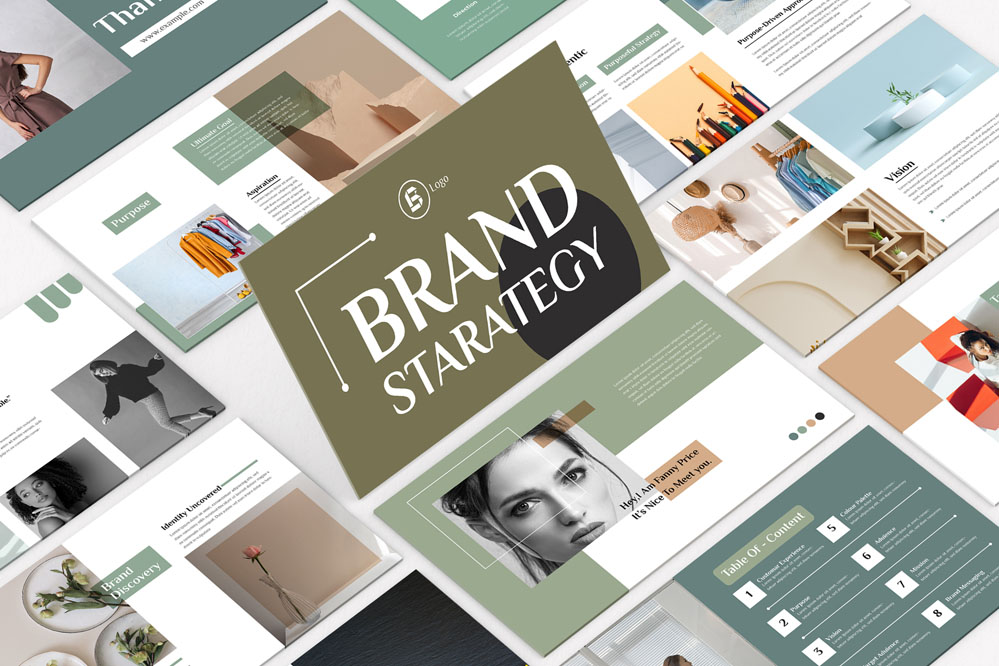 Minimal Brand Strategy PowerPoint Presentation Template