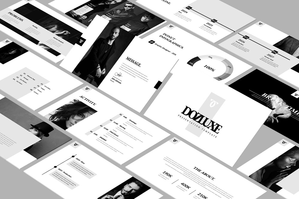 Minimal Black Fashion Business Presentation